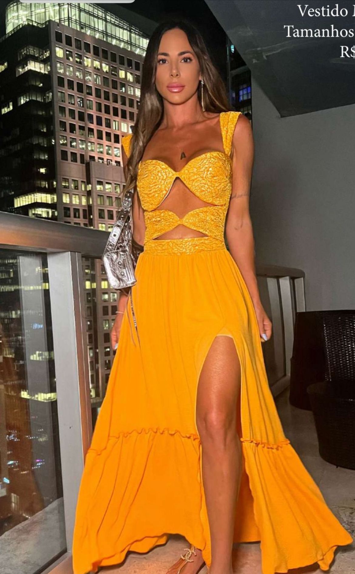 Vestido Makena laranja