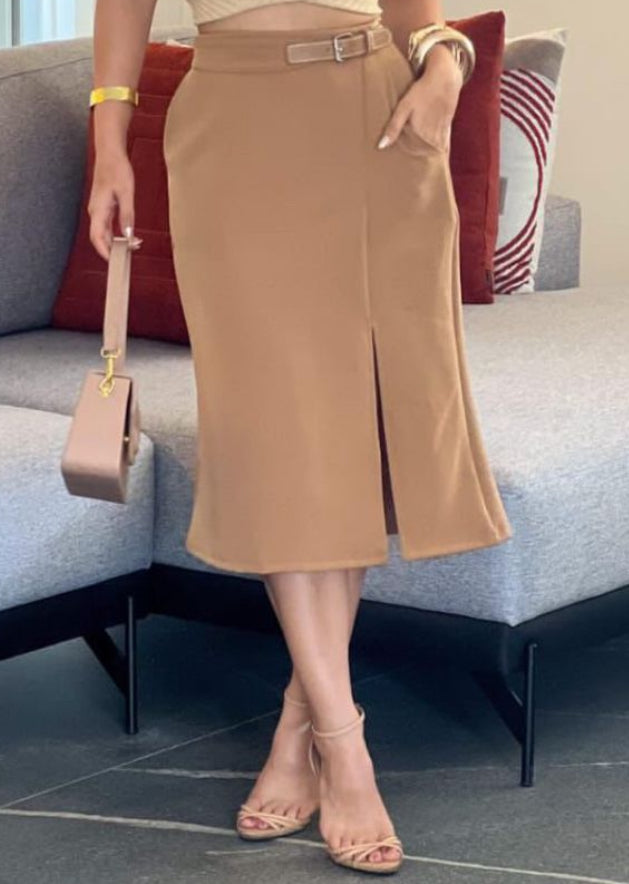 Tailored set with skirt