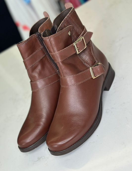 Leather Belt Boots