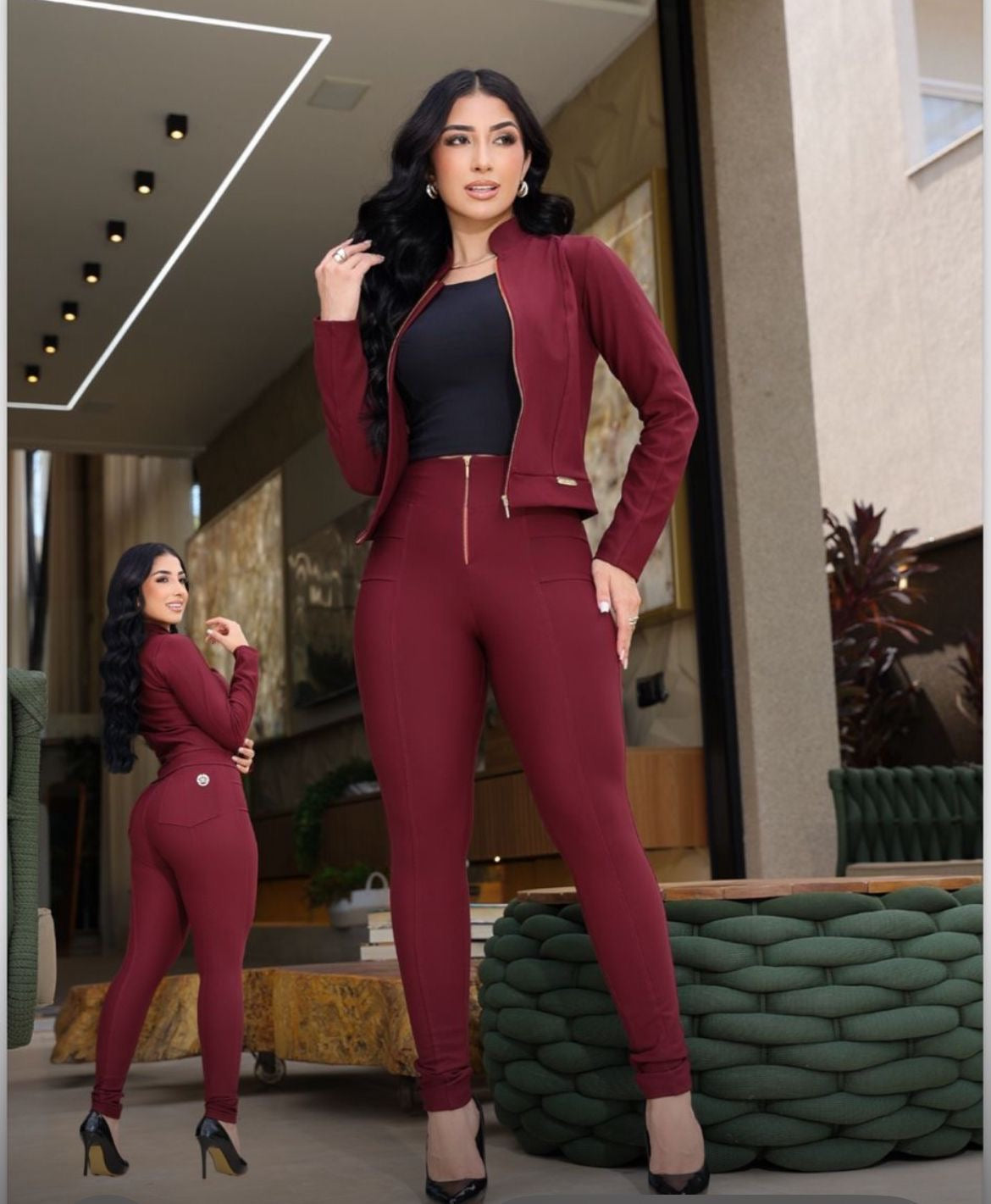 Flex jacket / skinny pants set