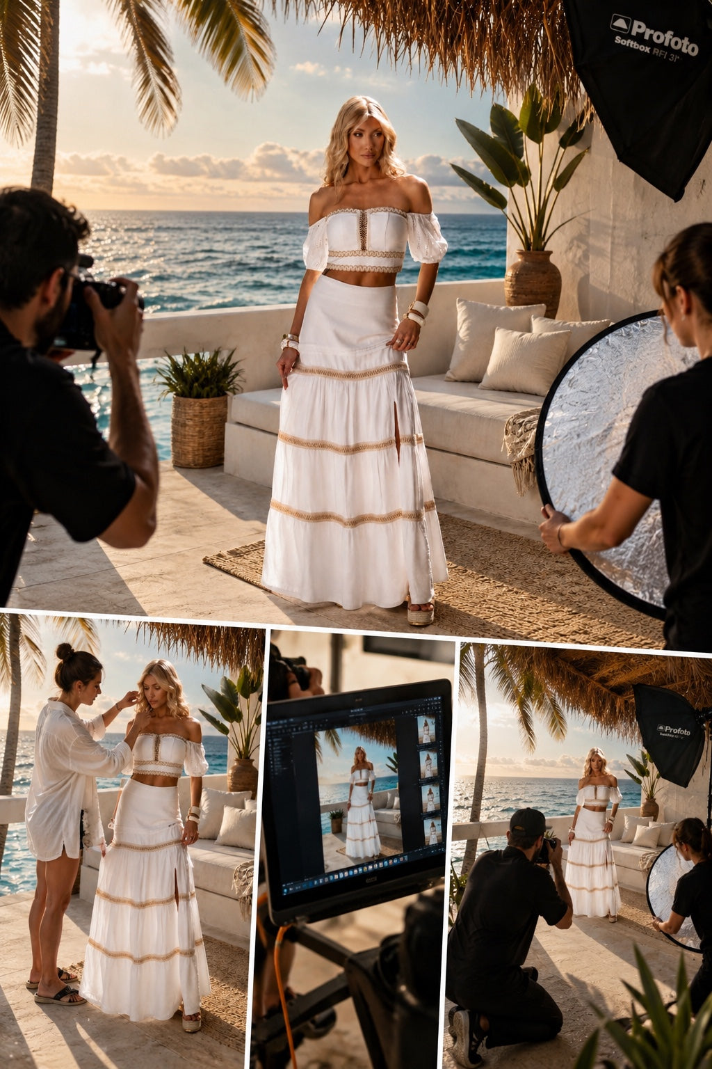 Conjunto Renda Premium branco - look completo