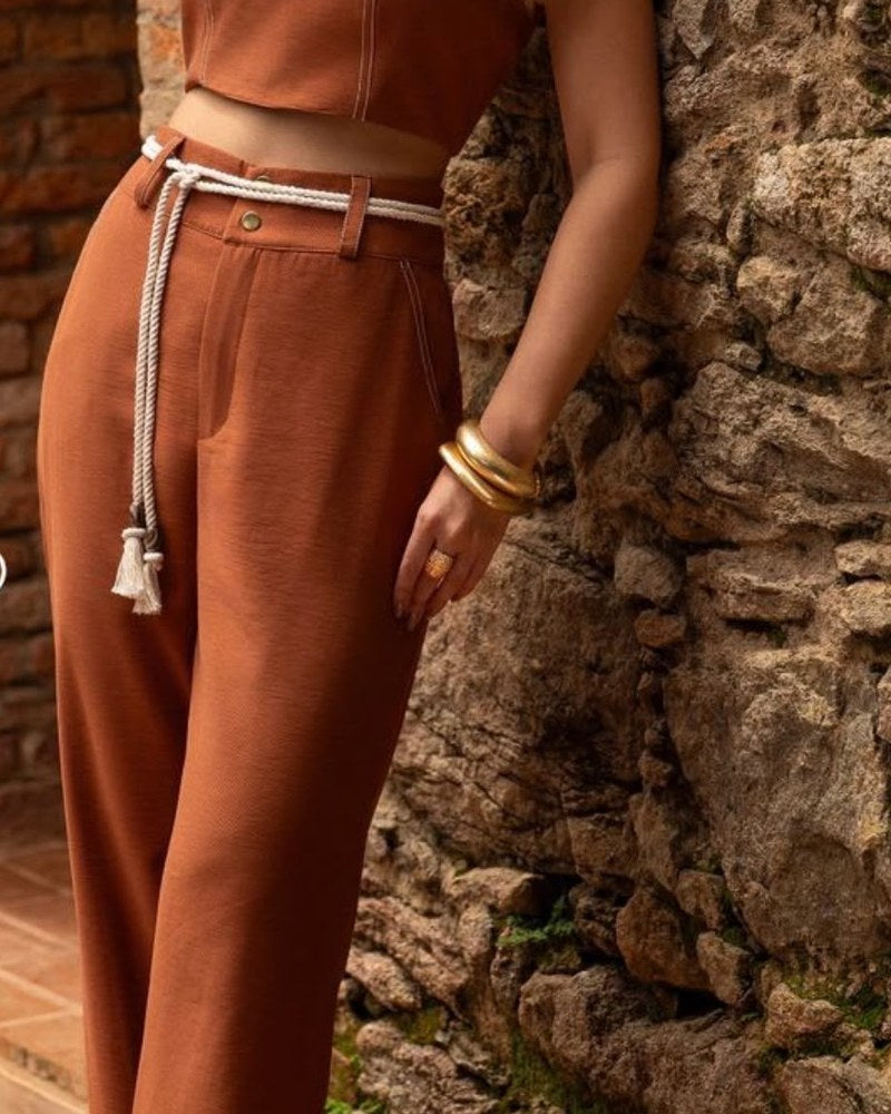 Conjunto Marrom VIP Boutique